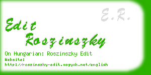 edit roszinszky business card